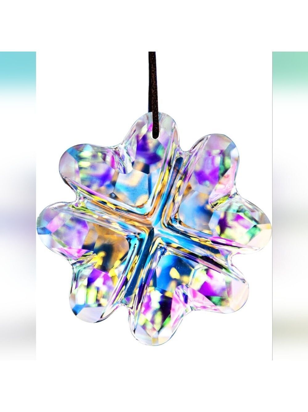 Four Leaf Clover Window Suncatcher Crystal New Boutique Item